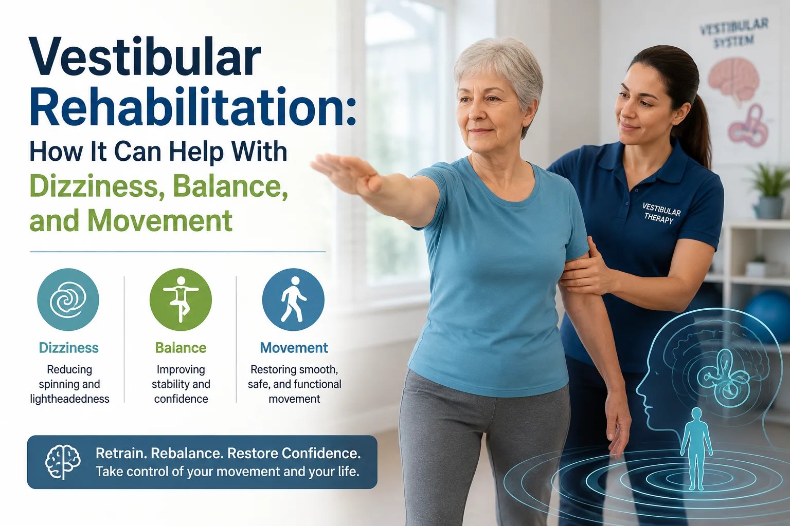 Vestibular Rehabilitation: How It Can Help With Dizziness, Balance, and Movement