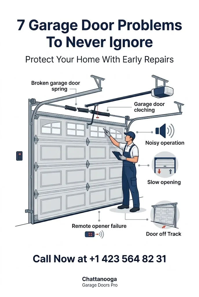 Common Garage Door Problems Homeowners in Chattanooga Should Know