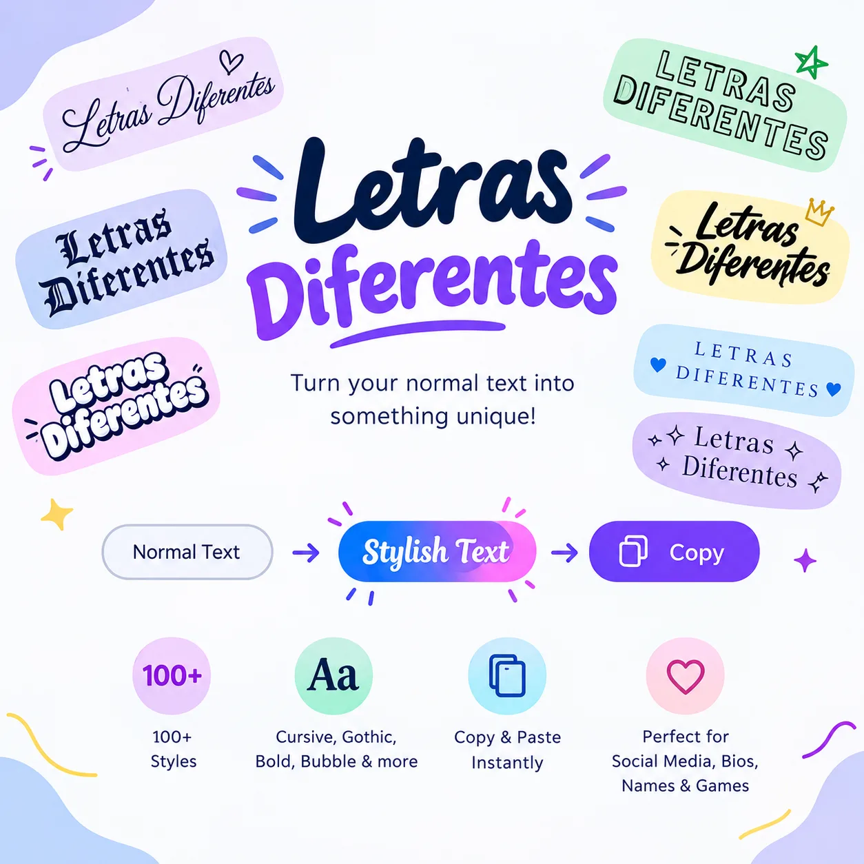 Letras Diferentes: Create Stylish and Unique Text Online
