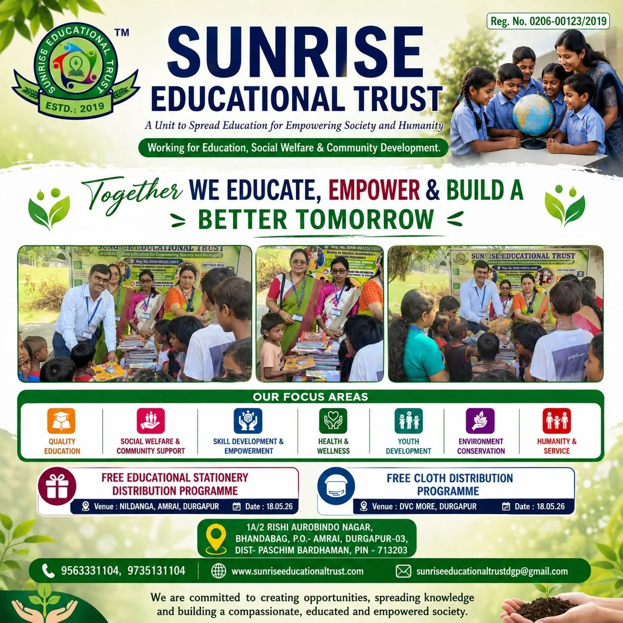 How Charitable Organizations Support Schools in West Bengal with School Supplies and Book Donations in Durgapur