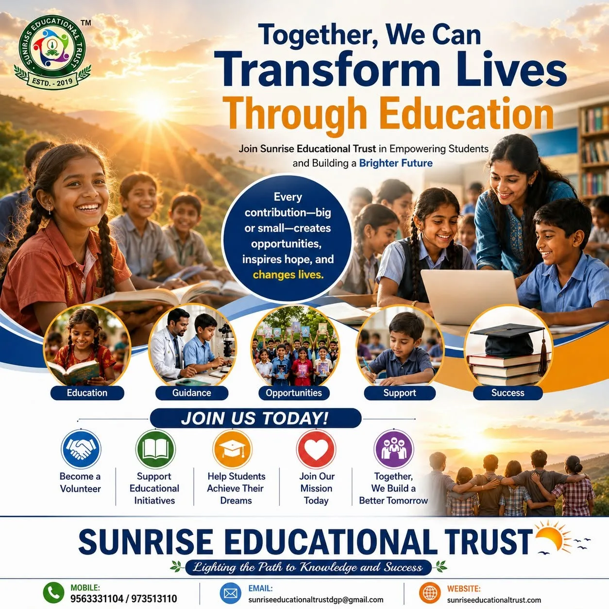 Be the Sunrise: Join the Movement for Change with Durgapur’s Sunrise Educational Trust