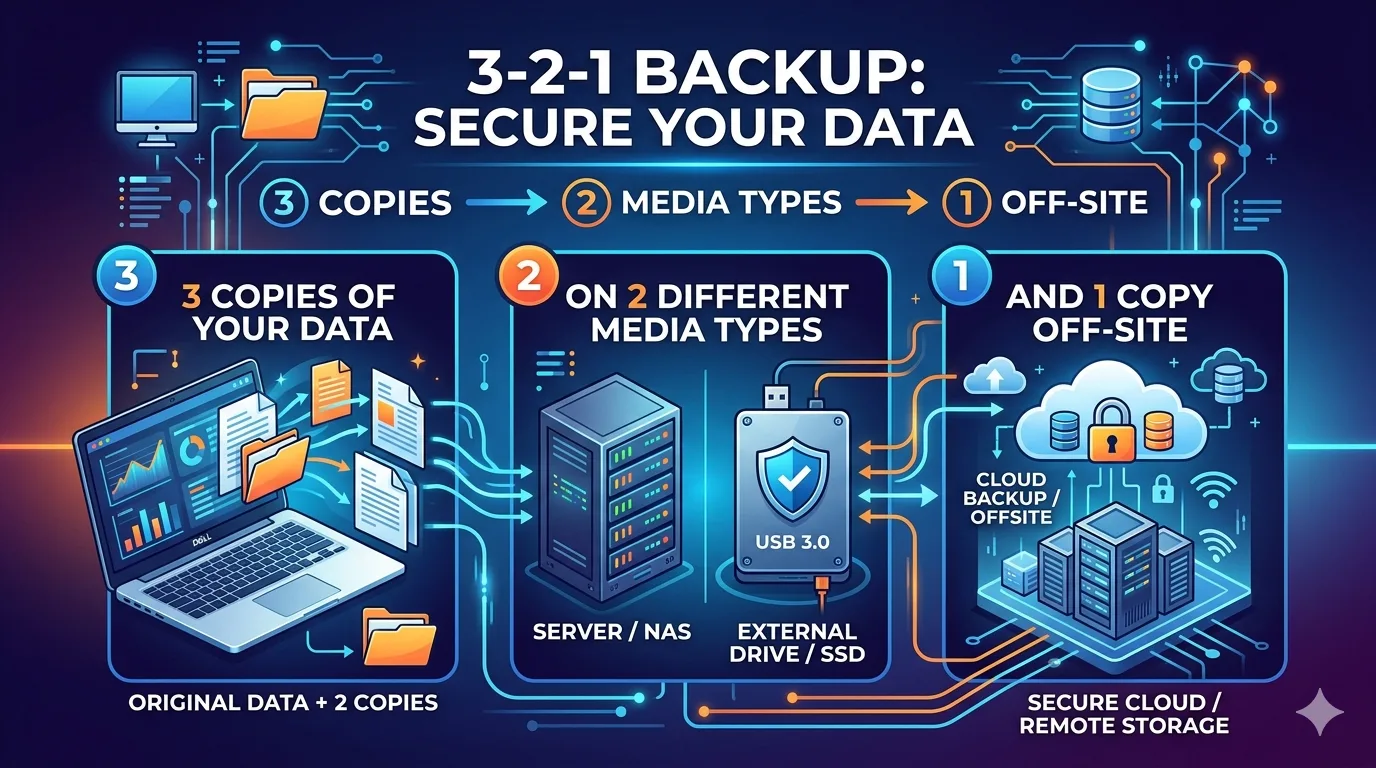 Implementing the 3-2-1 Backup Strategy for Data Resilience
