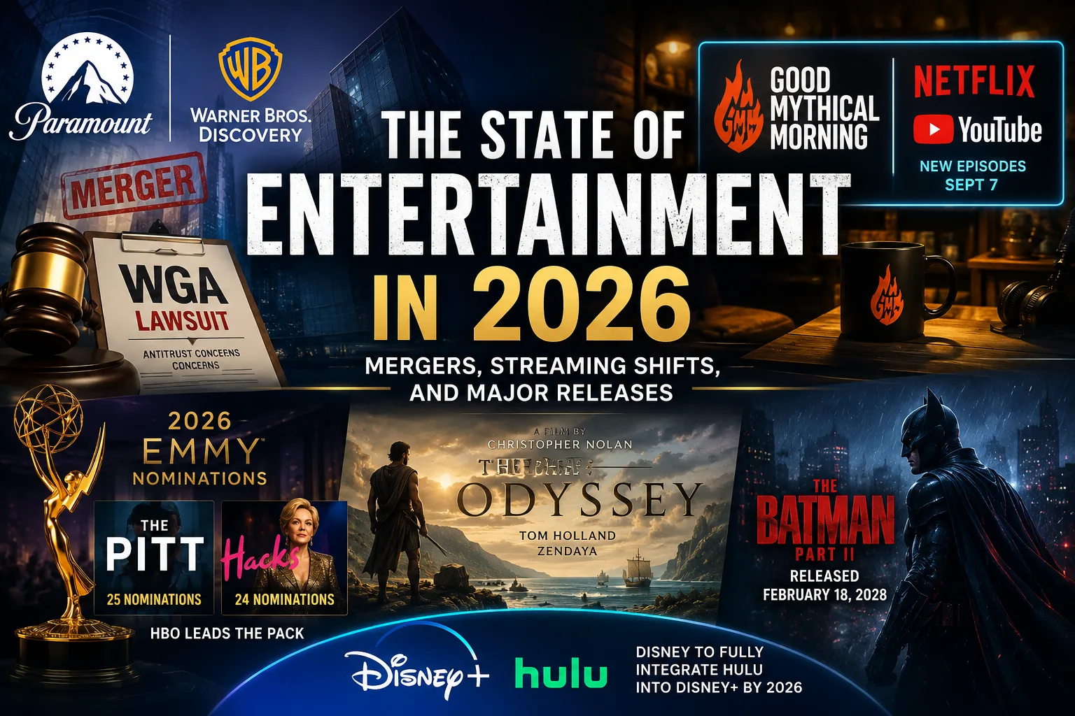 The State of Entertainment: Mergers, Streaming Shifts, and Major Releases