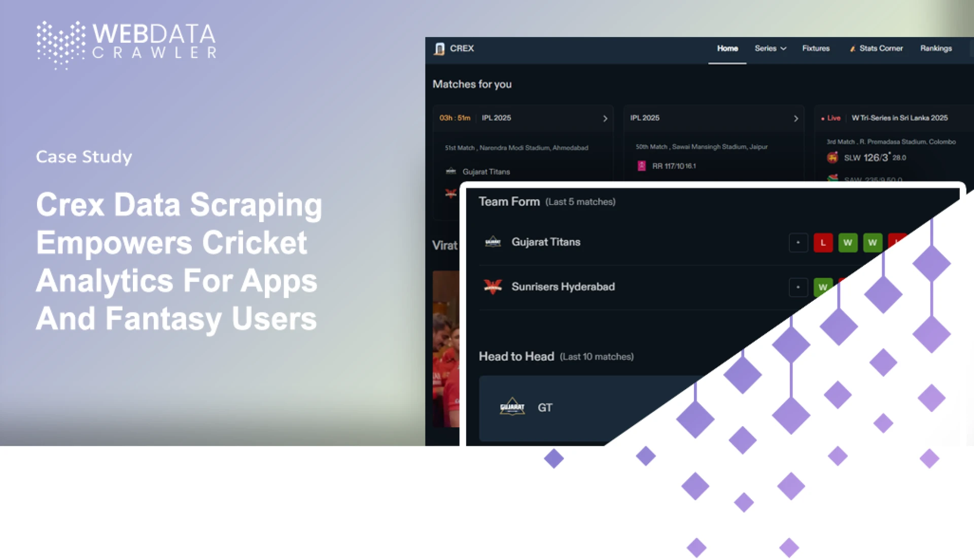 Crex Data Scraping Empowers Cricket Analytics For Apps And Fantasy Users