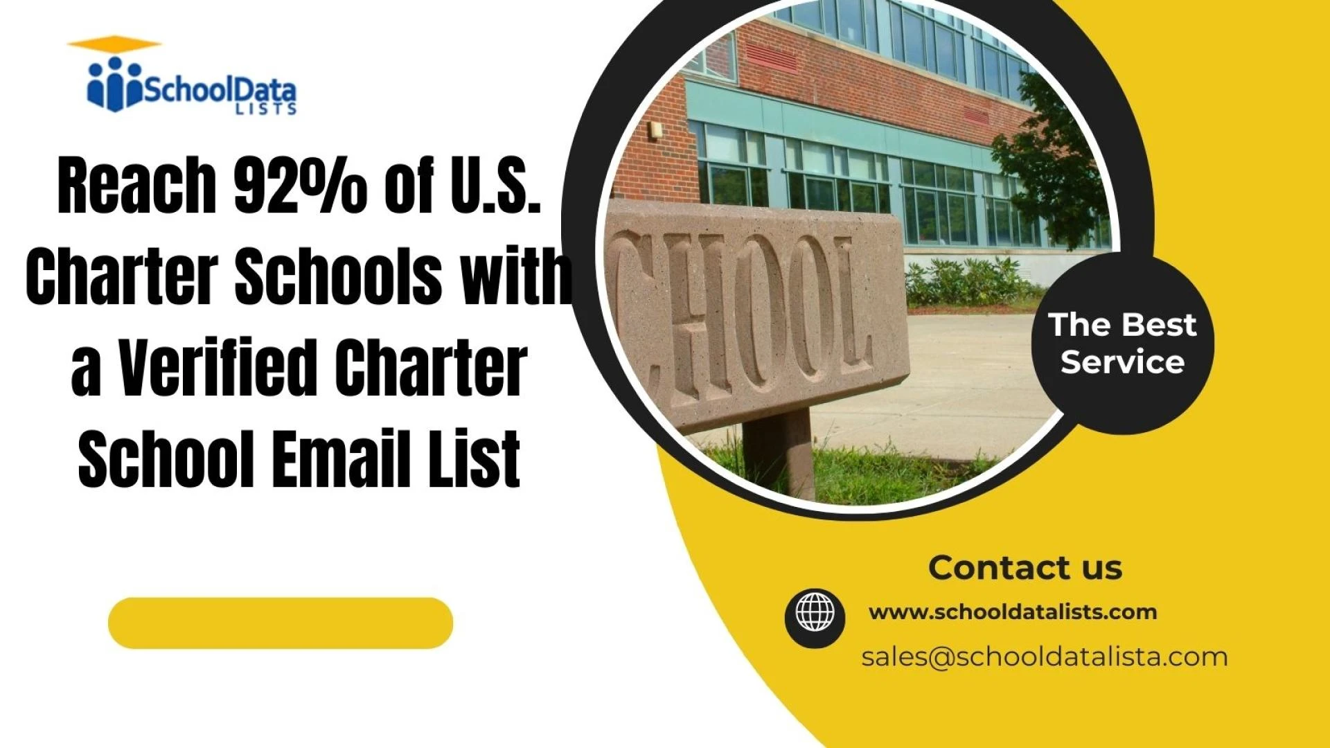Reach 92% of U.S. Charter Schools with a Verified Charter School Email List