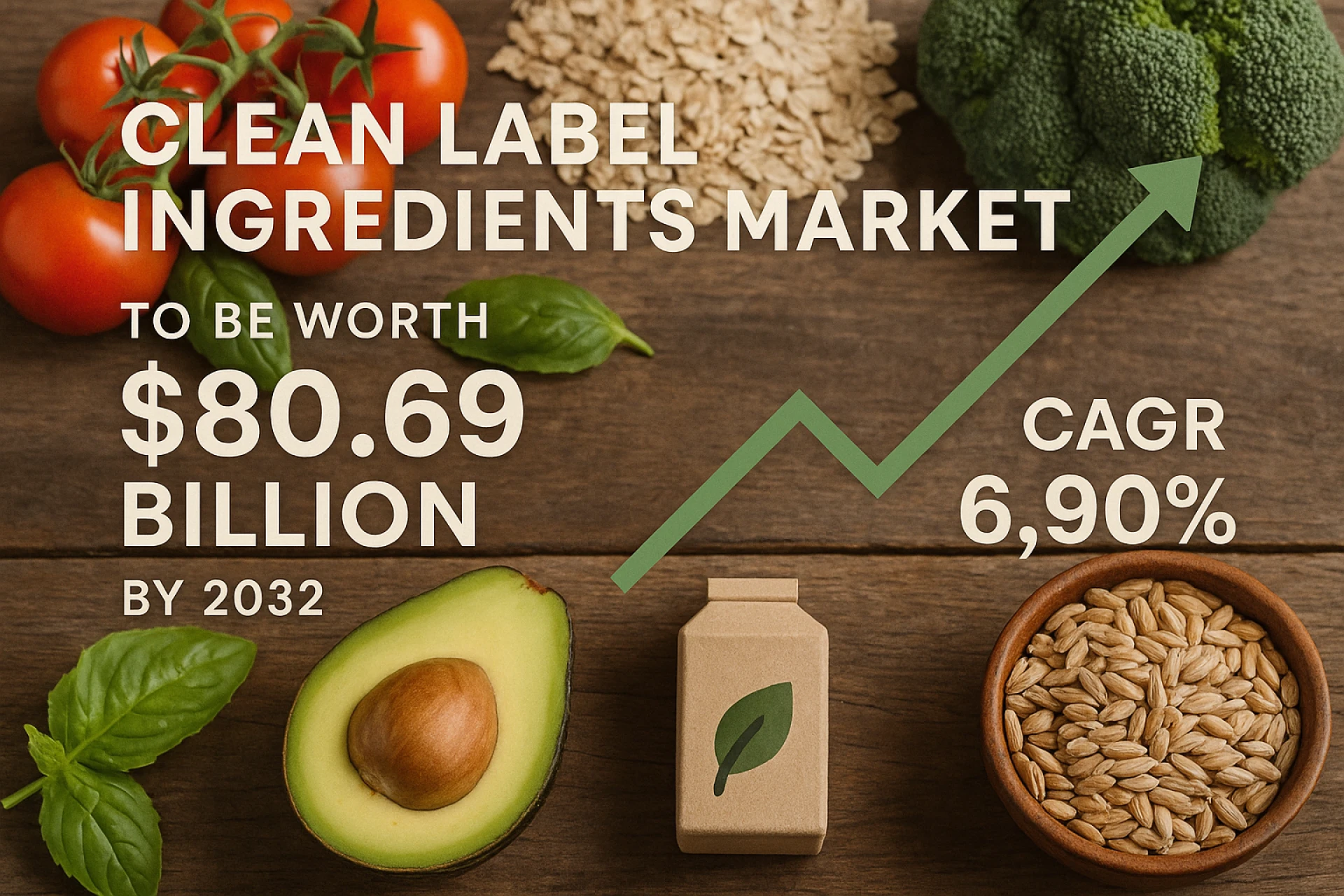 Clean Label Ingredients Market to be Worth $80.69 Billion by 2032