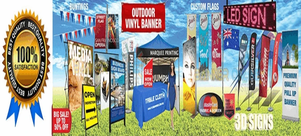 Stand Out at Any Event with Flag Printing, Tablecloths, and Corflute Signs 