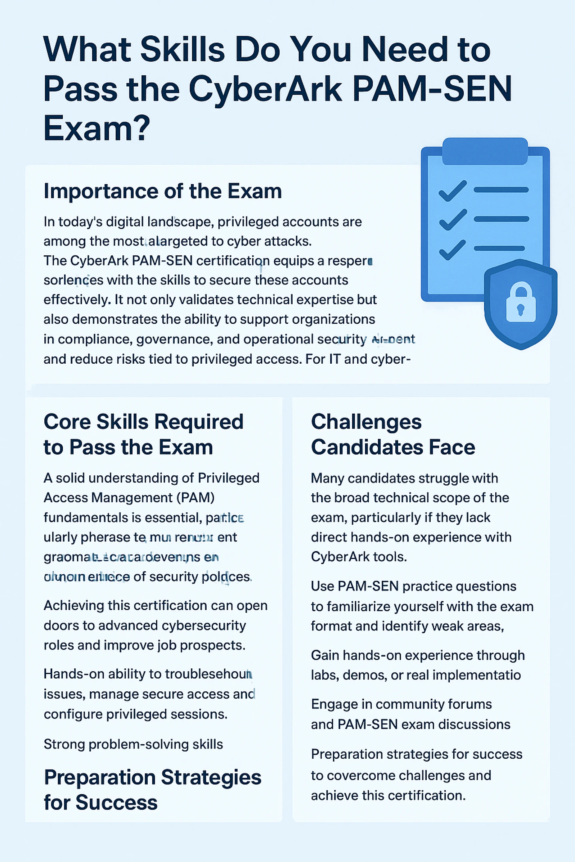 What Skills Do You Need to Pass the CyberArk PAM-SEN Exam?