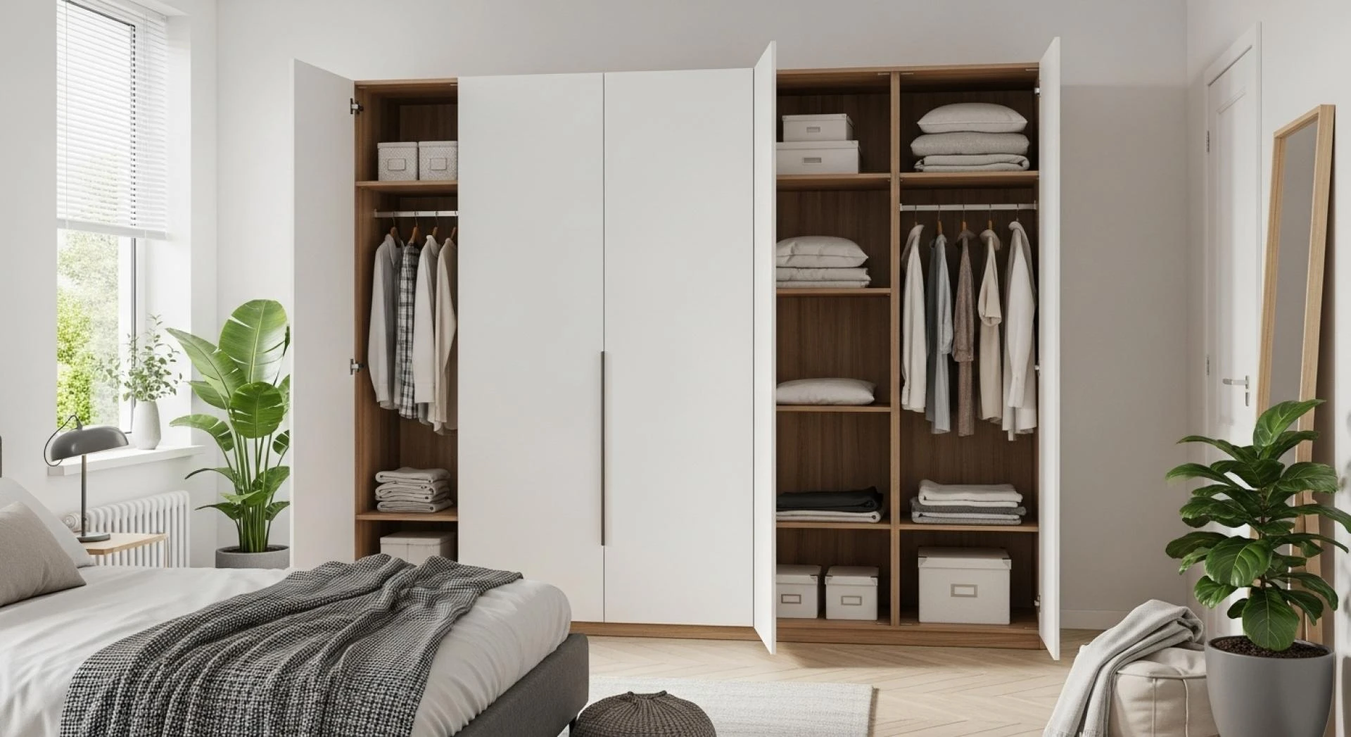 Maximize Space with Functional Wardrobes 4 Door