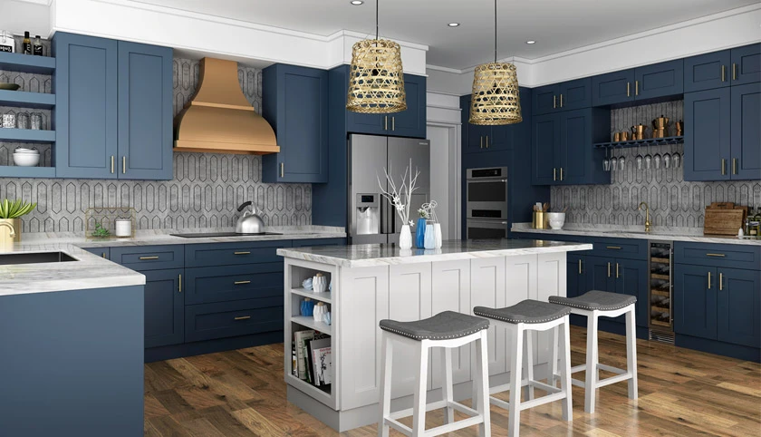 Blue Kitchen Cabinets