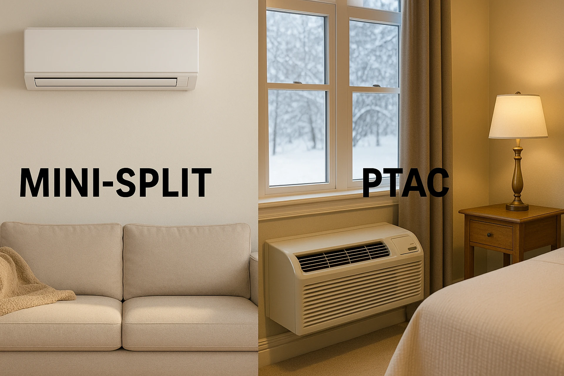 Mini-Split vs PTAC in 2025: A 5-Minute Guide for Landlords & Homeownerstle