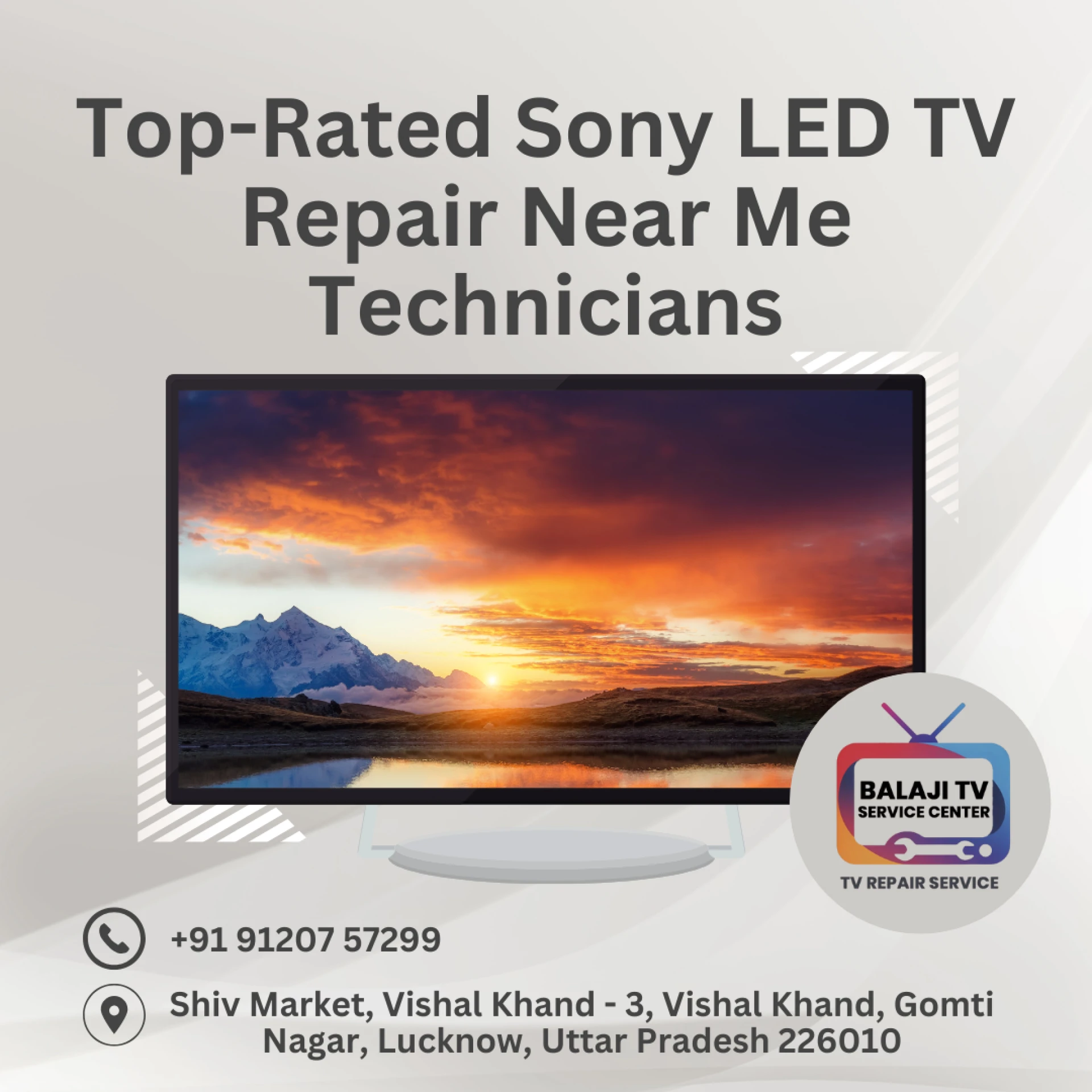 Top-Rated Sony LED TV Repair Near Me Technicians