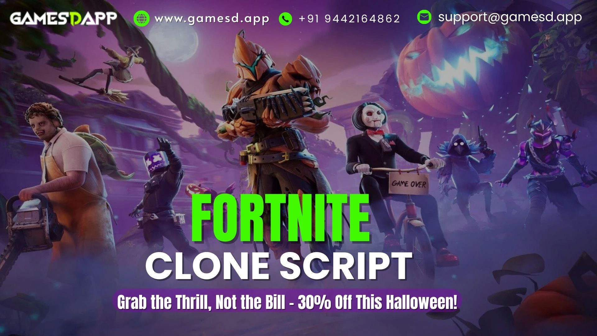 Creepy, Crawly, and Competitive: Fortnite Clone Script for Halloween