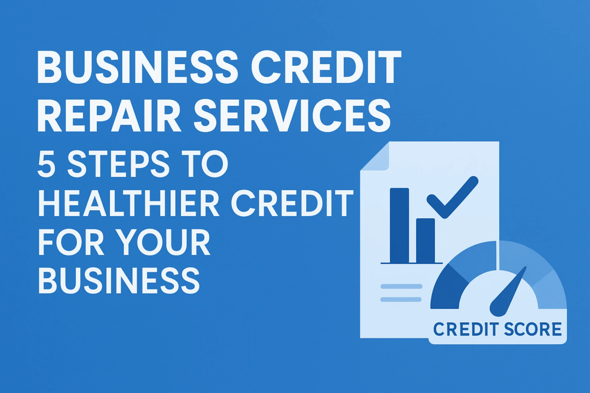 Business Credit Repair Services: 5 Steps to Healthier Credit for Your Business