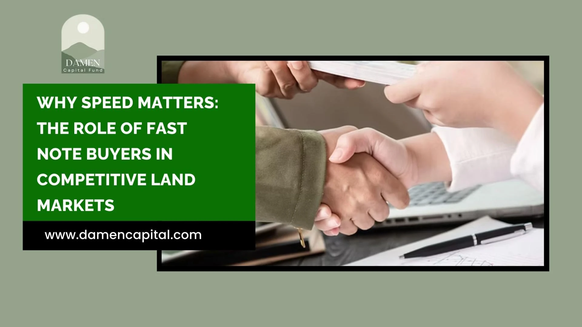Why Speed Matters: The Role of Fast Note Buyers in Competitive Land Markets
