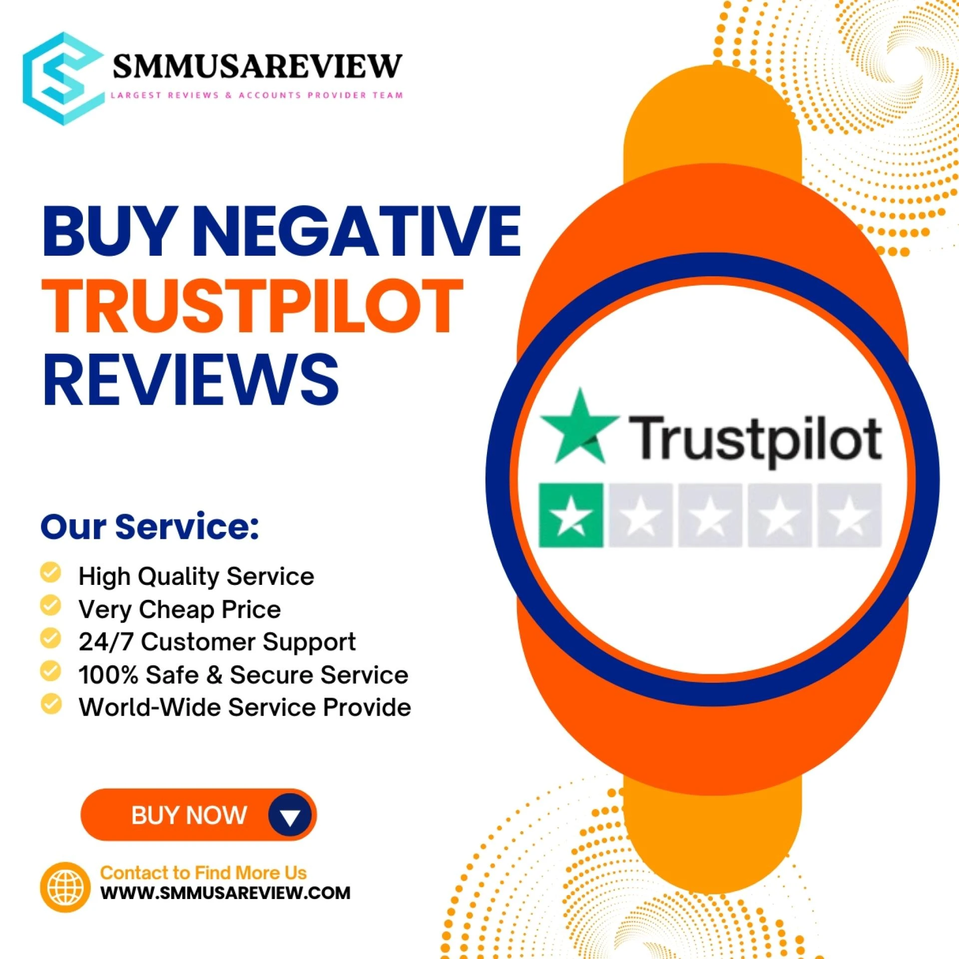 Buy Negative Trustpilot Reviews: 5 Best Providers 