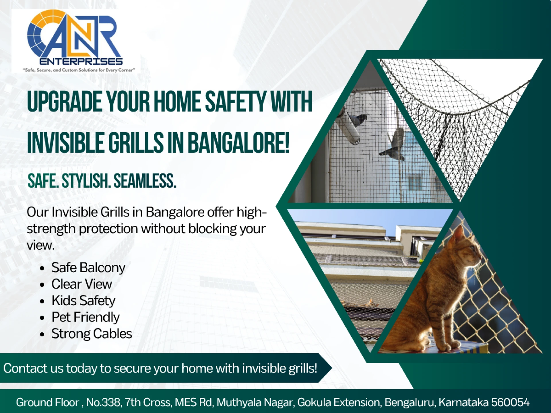 Best Invisible Grill Bangalore for Kids & Pet Safety