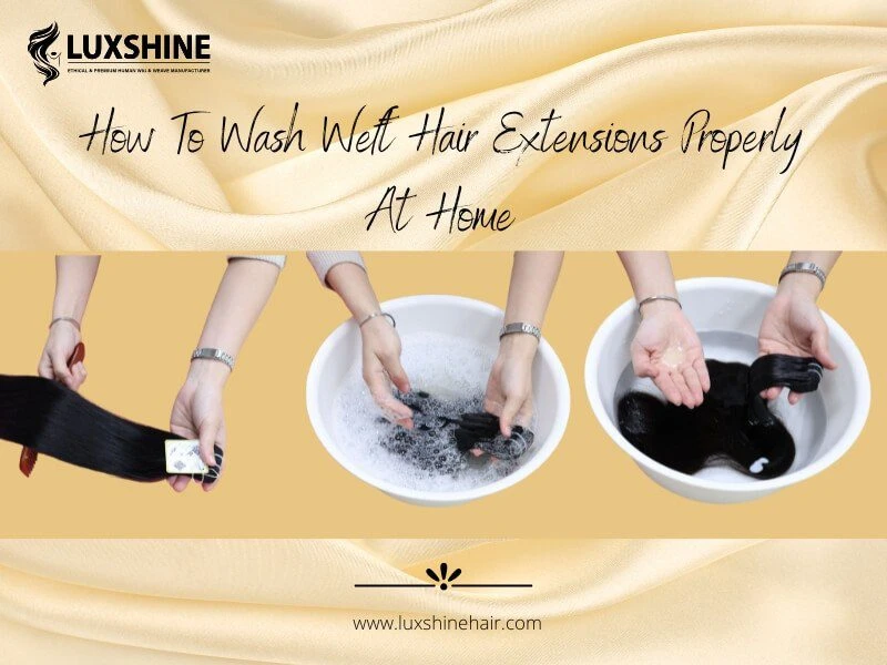 How To Wash Weft Hair Extensions for Deep Hydration