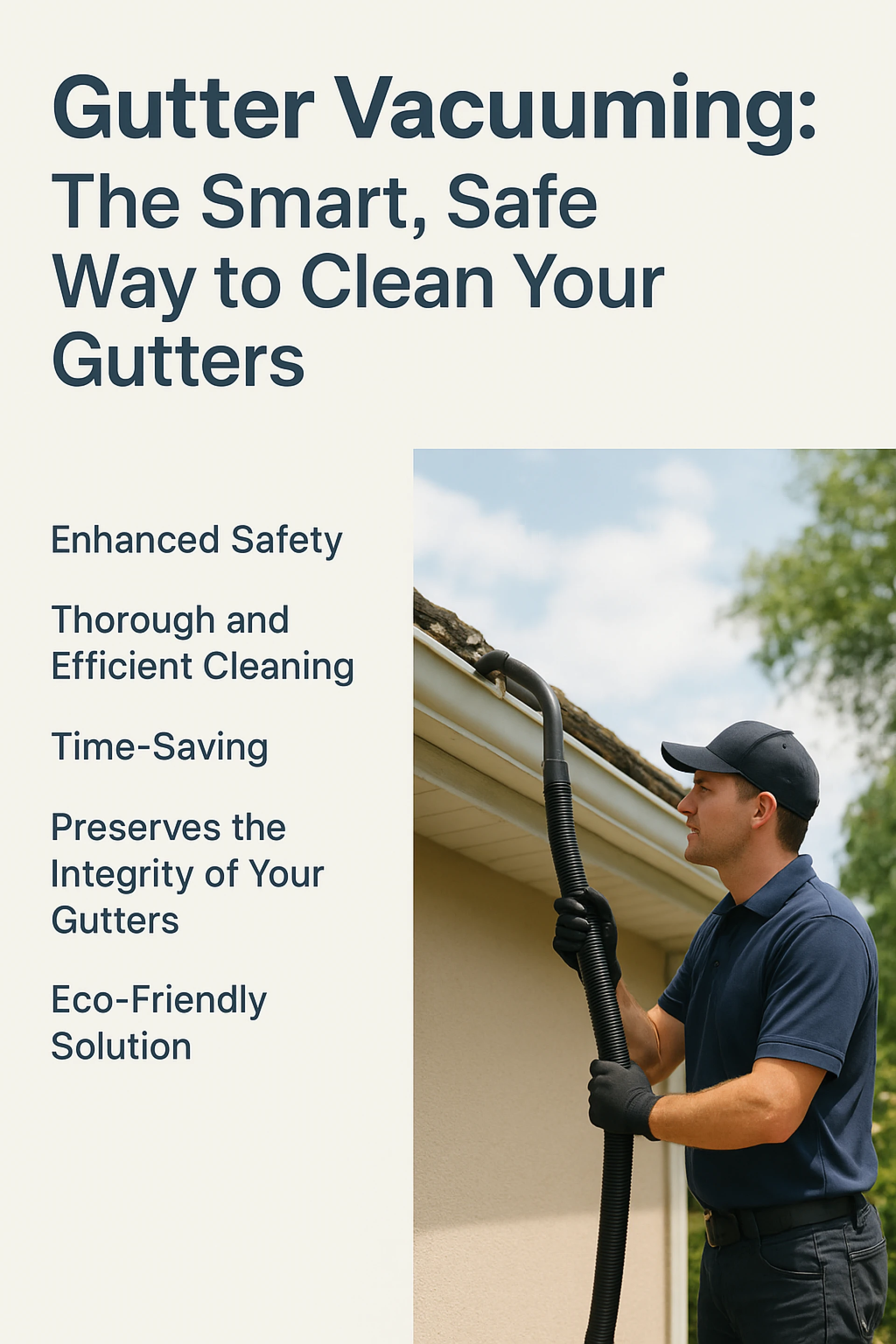Gutter Vacuuming: The Smart, Safe Way to Clean Your Gutters