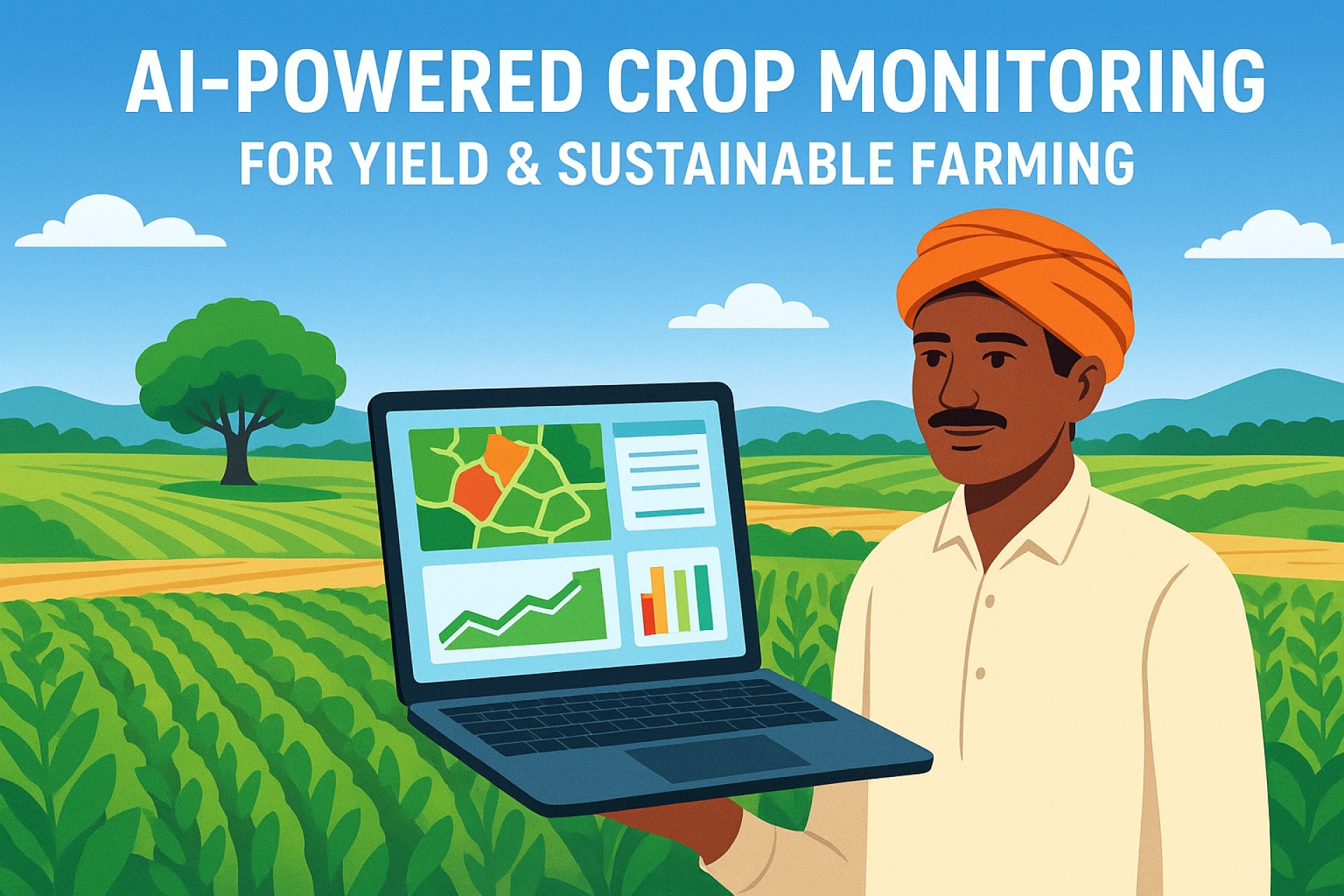 AI‑Powered Crop Monitoring for Yield & Sustainable Farmingst Title