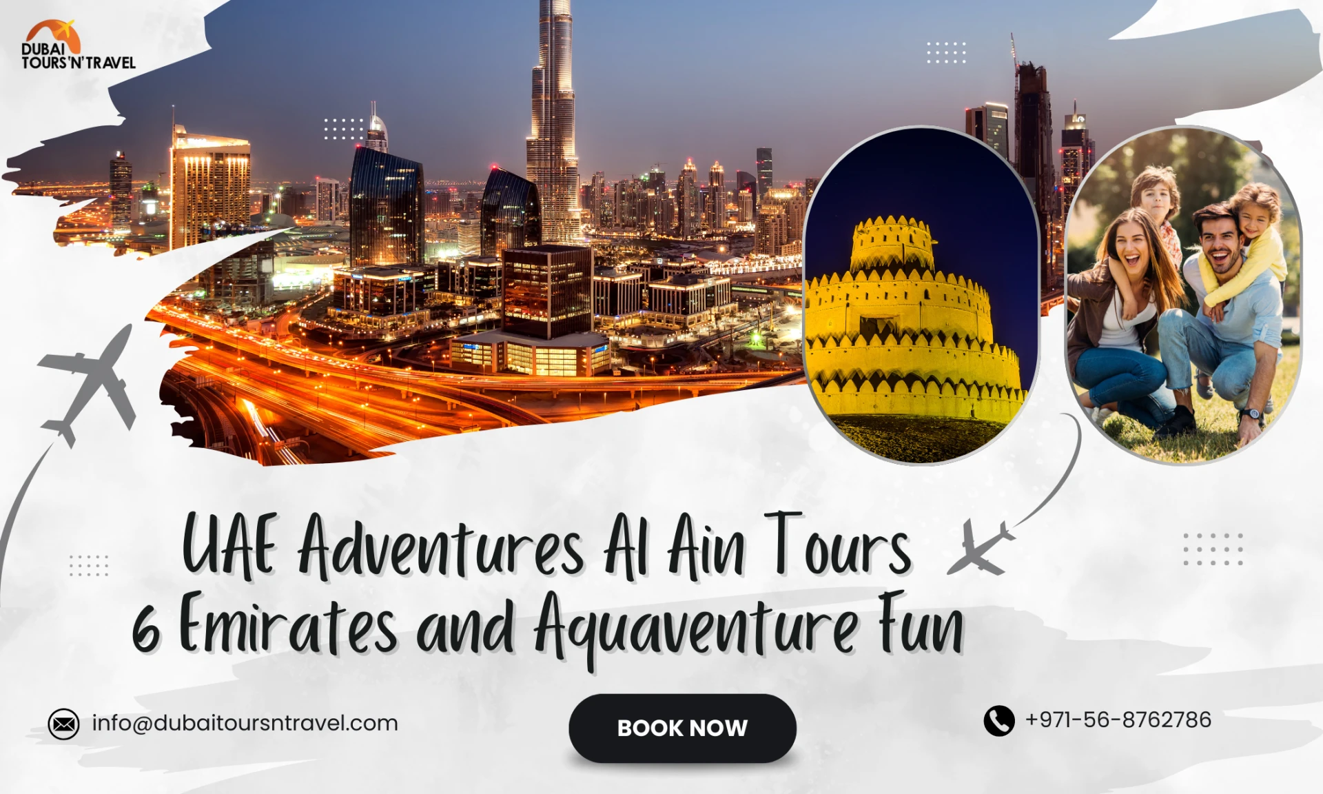 Top UAE Adventures Al Ain Tours, 6 Emirates and Aquaventure Fun
