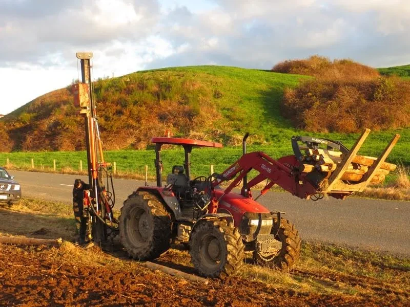 How do hydraulic post drivers for sale cut fencing time on large properties?