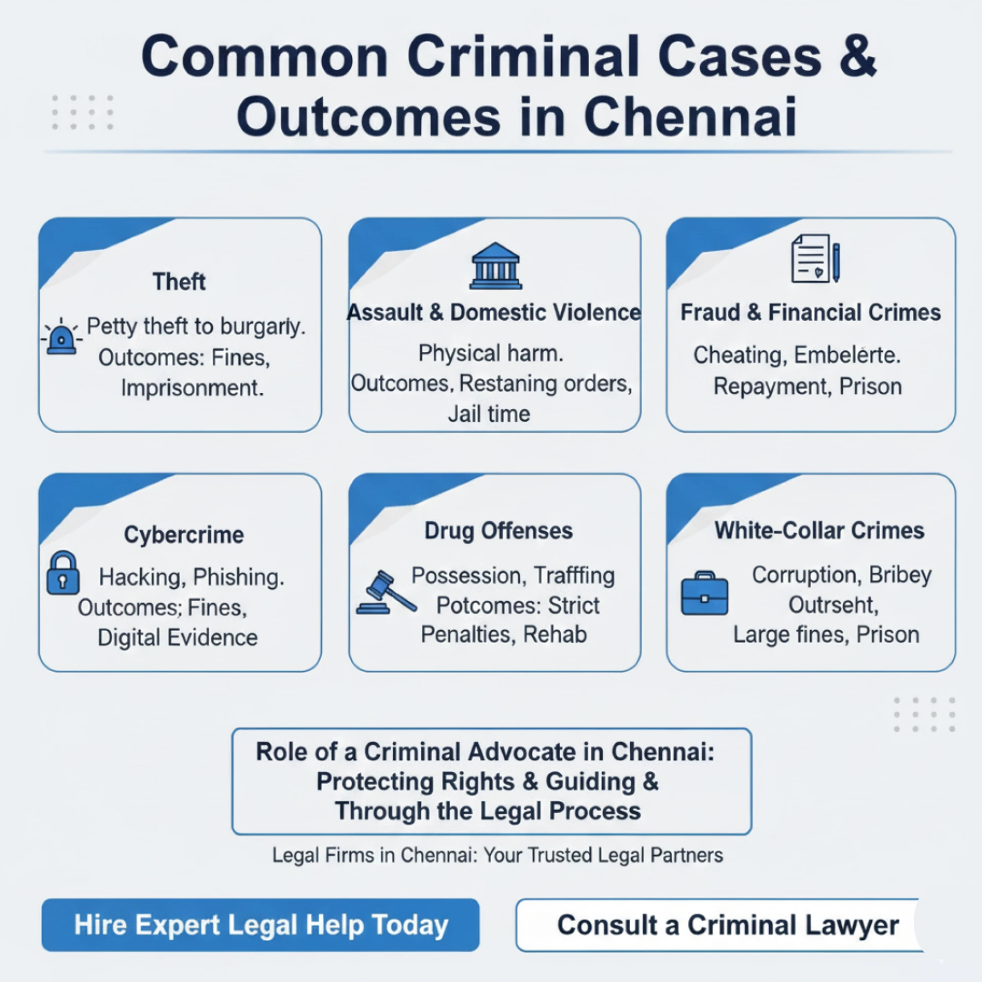 Most Common Criminal Cases in Chennai and Their Outcomes