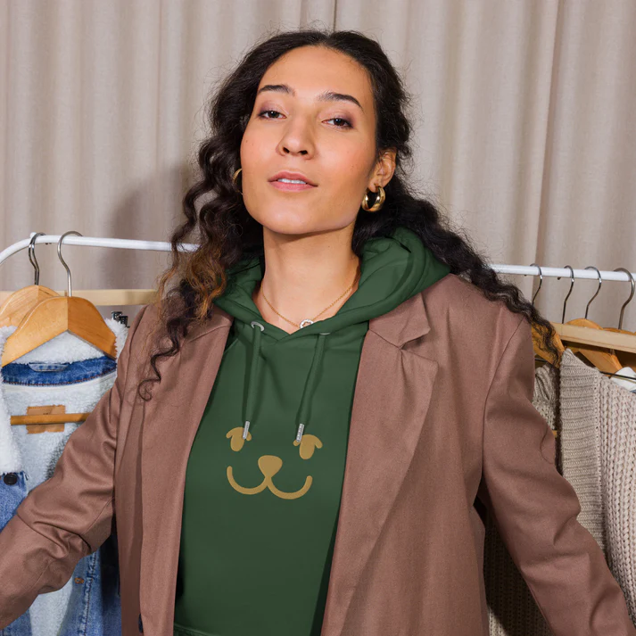 Smile Eco Raglan Hoodie Sustainable Streetwear at Fitatoo UK