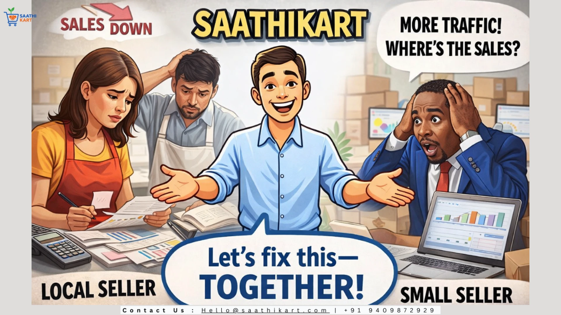 How SaathiKart Supports Local & Small Sellers to Grow Online