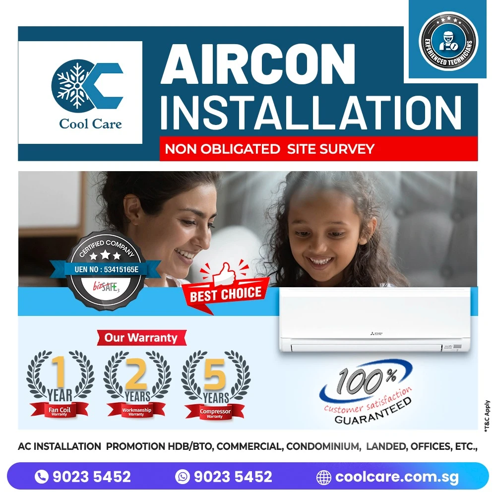  Aircon Installation Cost in Singapore – 2025 Guide