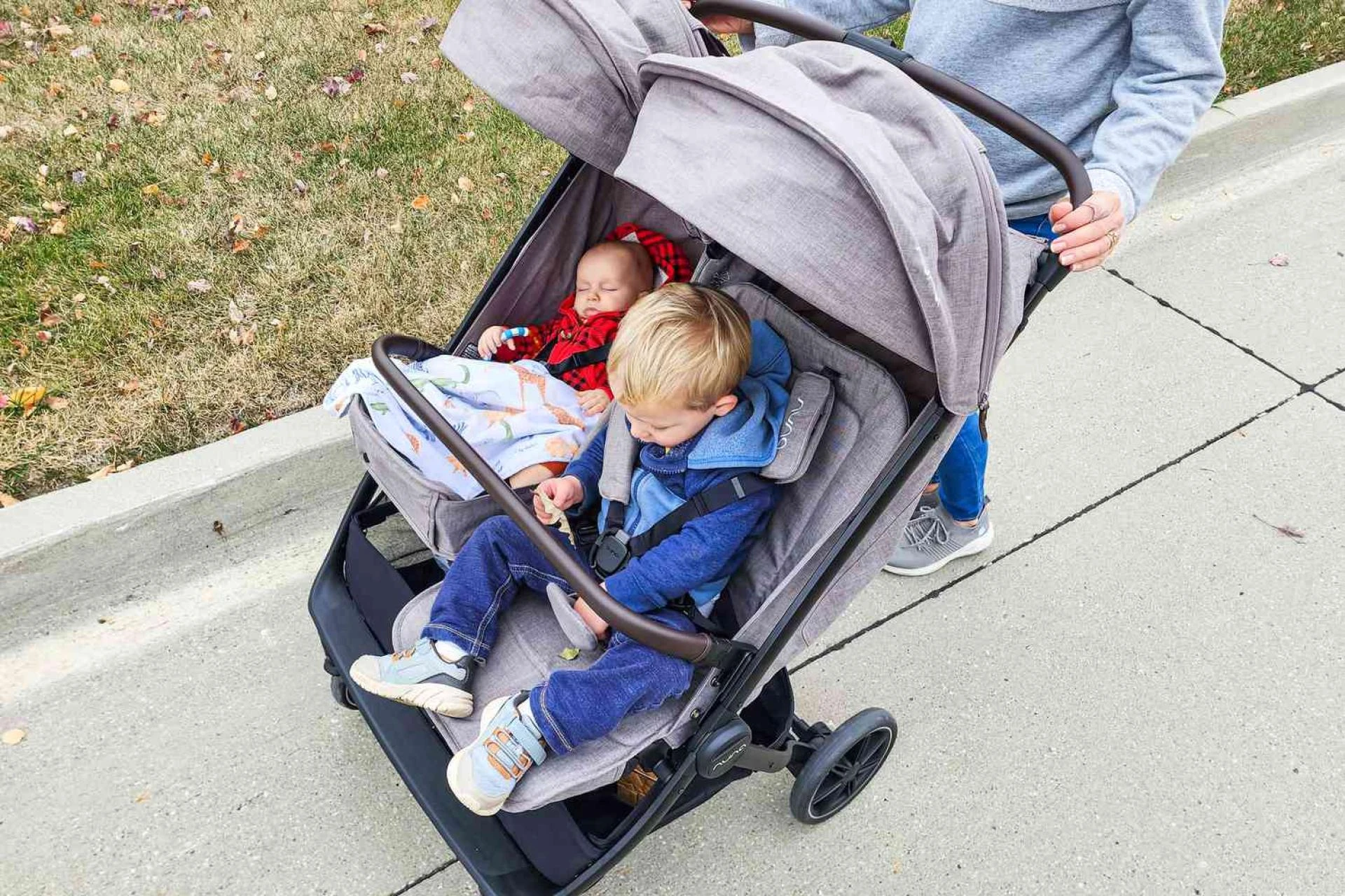 How to Protect Your Kids in a Double Stroller Year-Round
