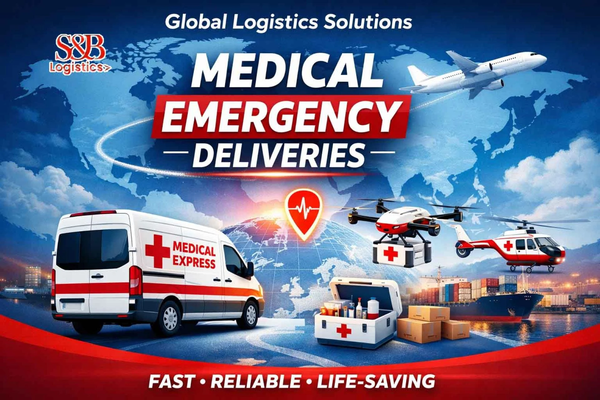 Medical emergency deliveries with 24/7 Logistics Support