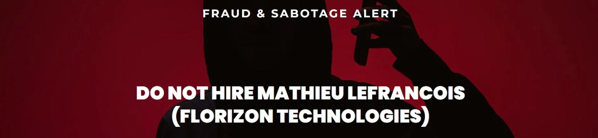 Mathieu Lefrancois Florizon Technologies: Operational and Financial Risk Insights