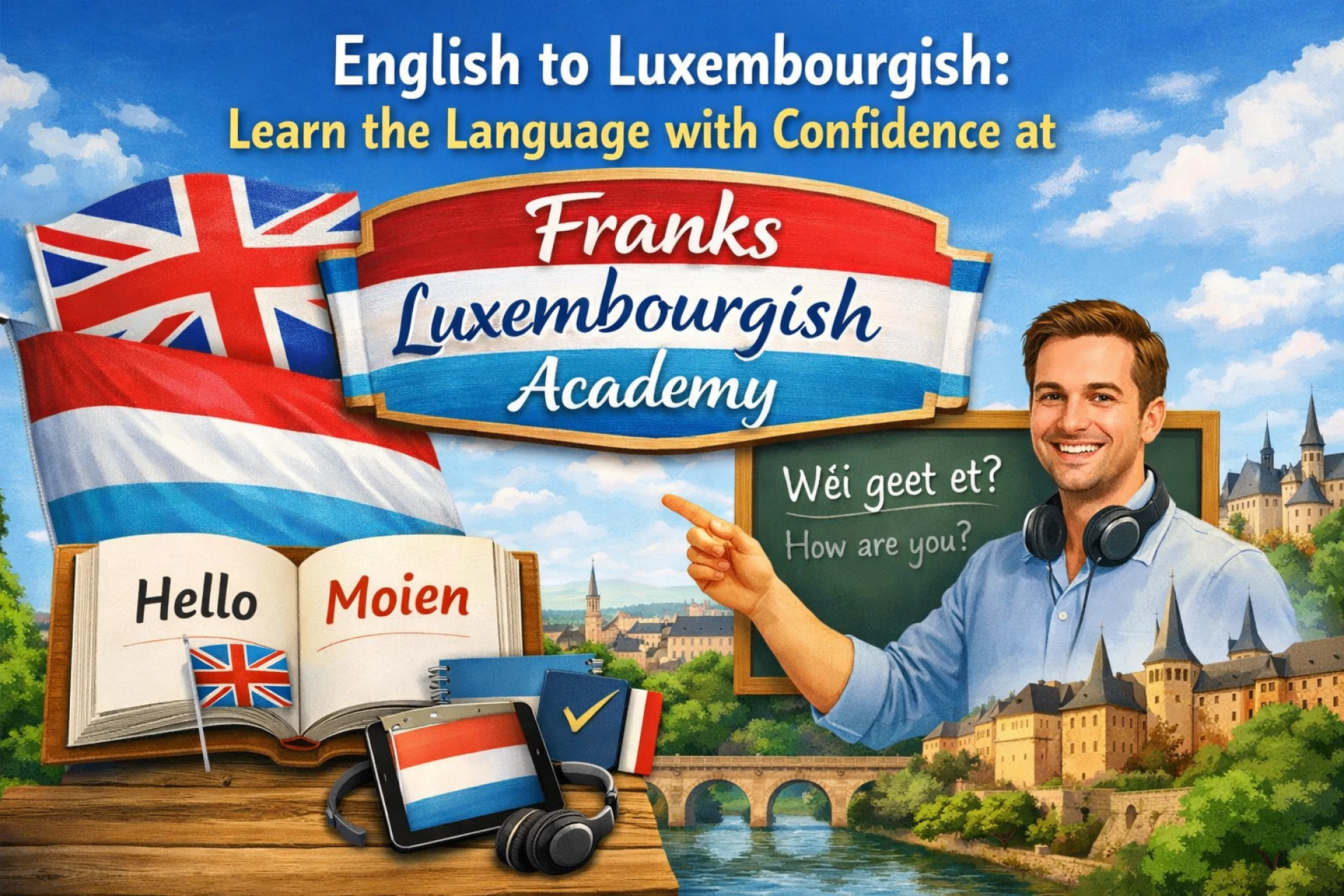 English to Luxembourgish: Learn the Language with Confidence at Franks Luxembourgish Academy