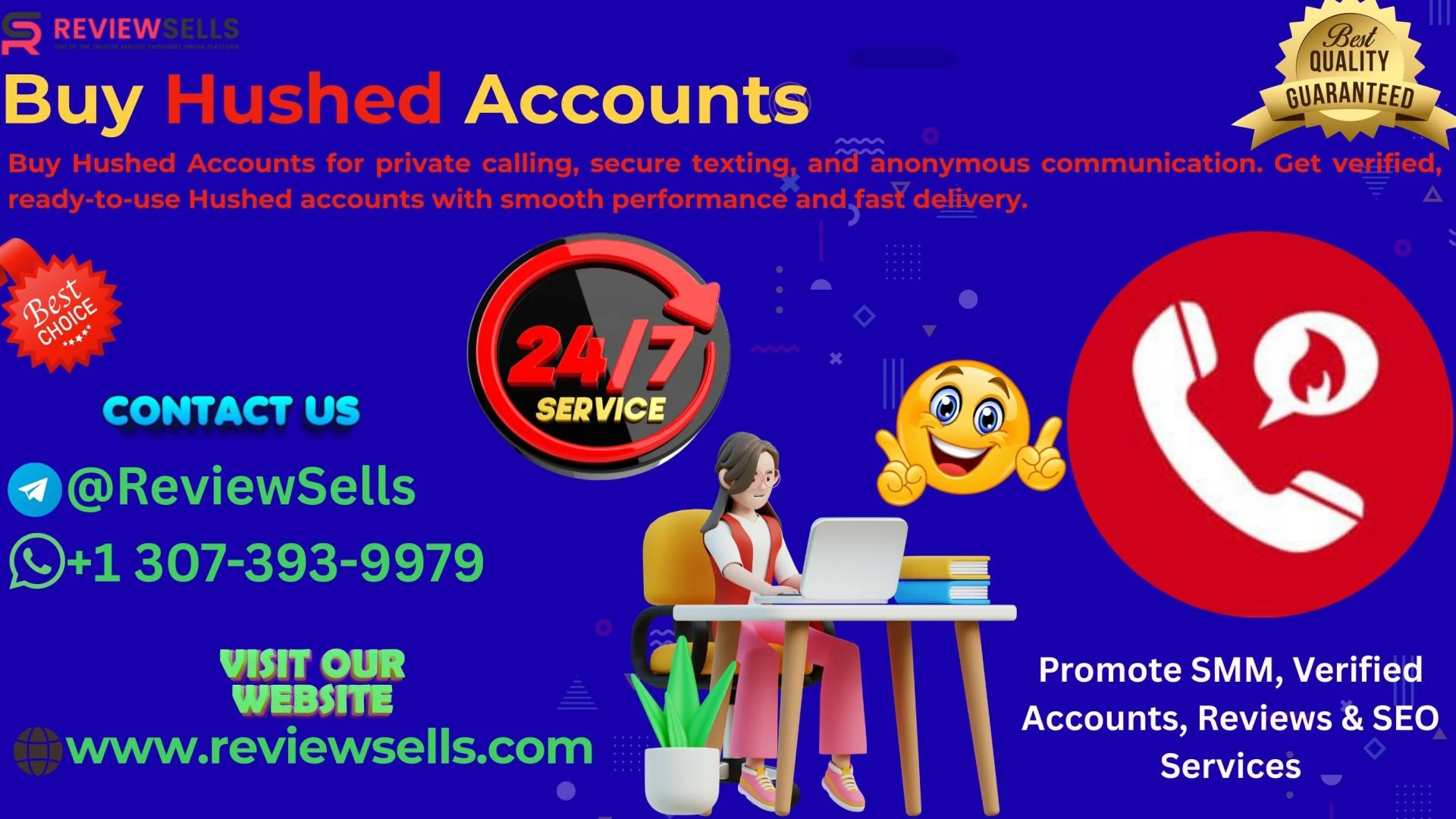 Buy Hushed Accounts Verified & Secure in 2026