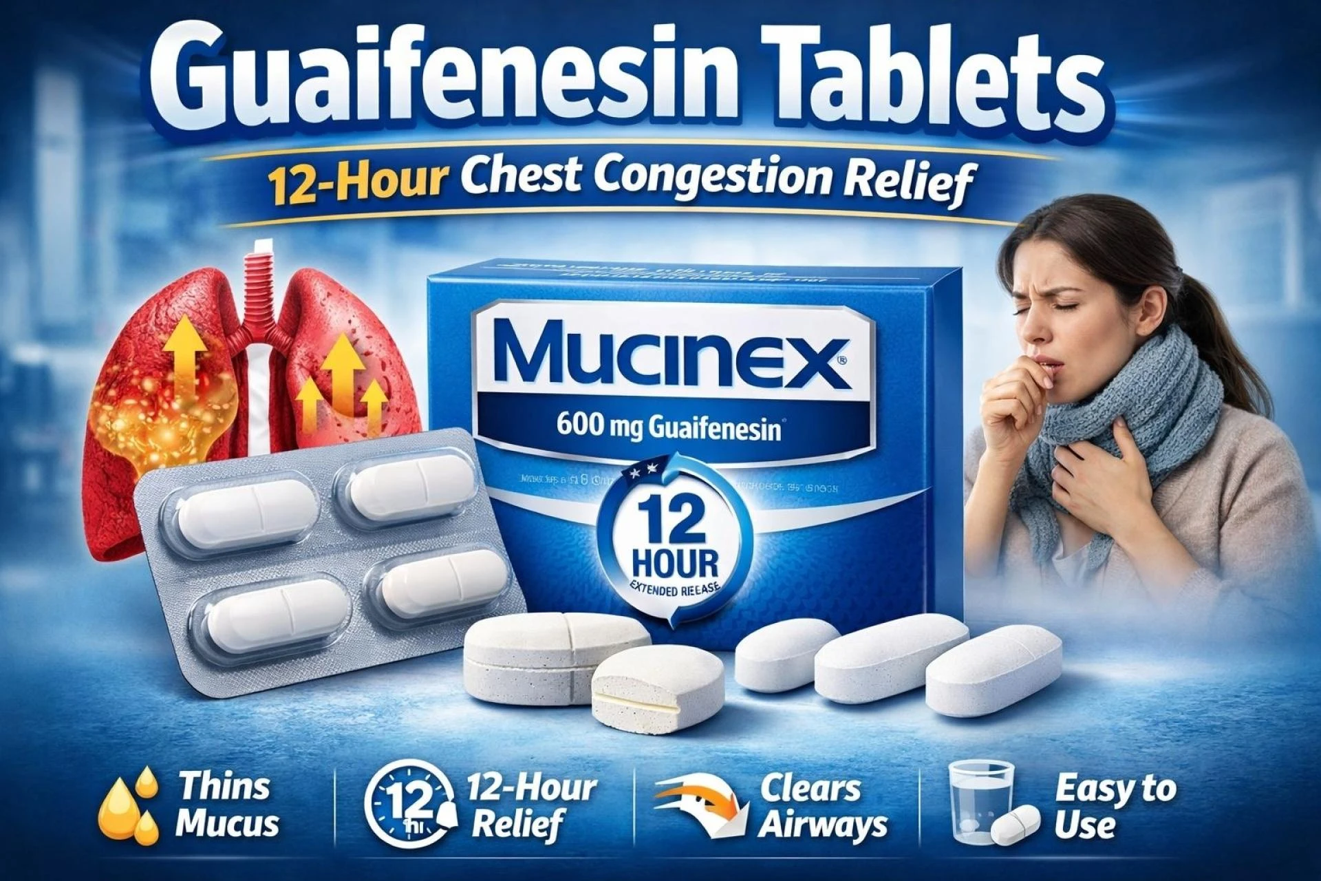 Why Guaifenesin Tablets Are the Smart Choice for Long-Lasting Chest Congestion Relief