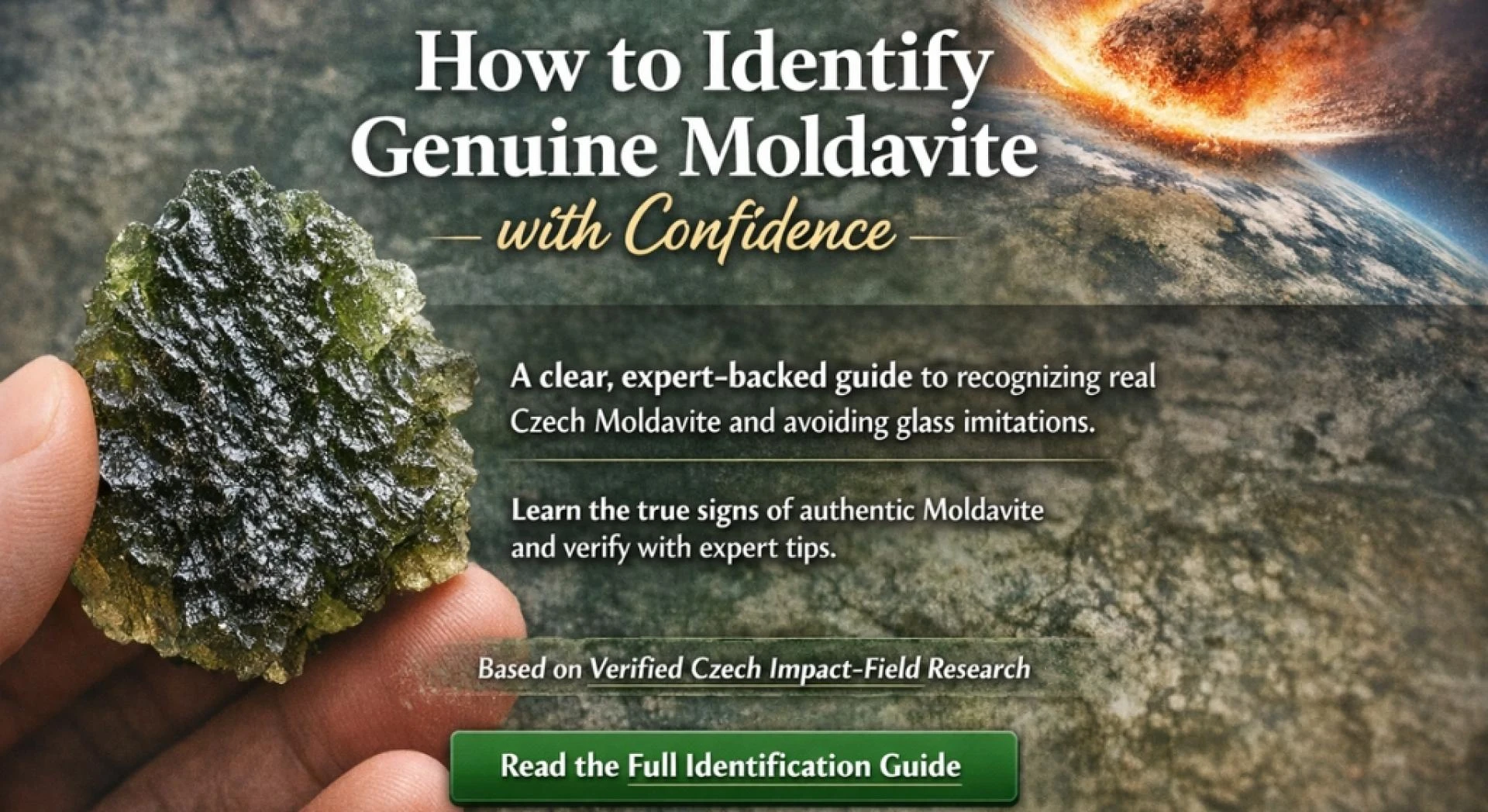 How to Identify Genuine Moldavite: A Collector-Focused Guide Based on Facts