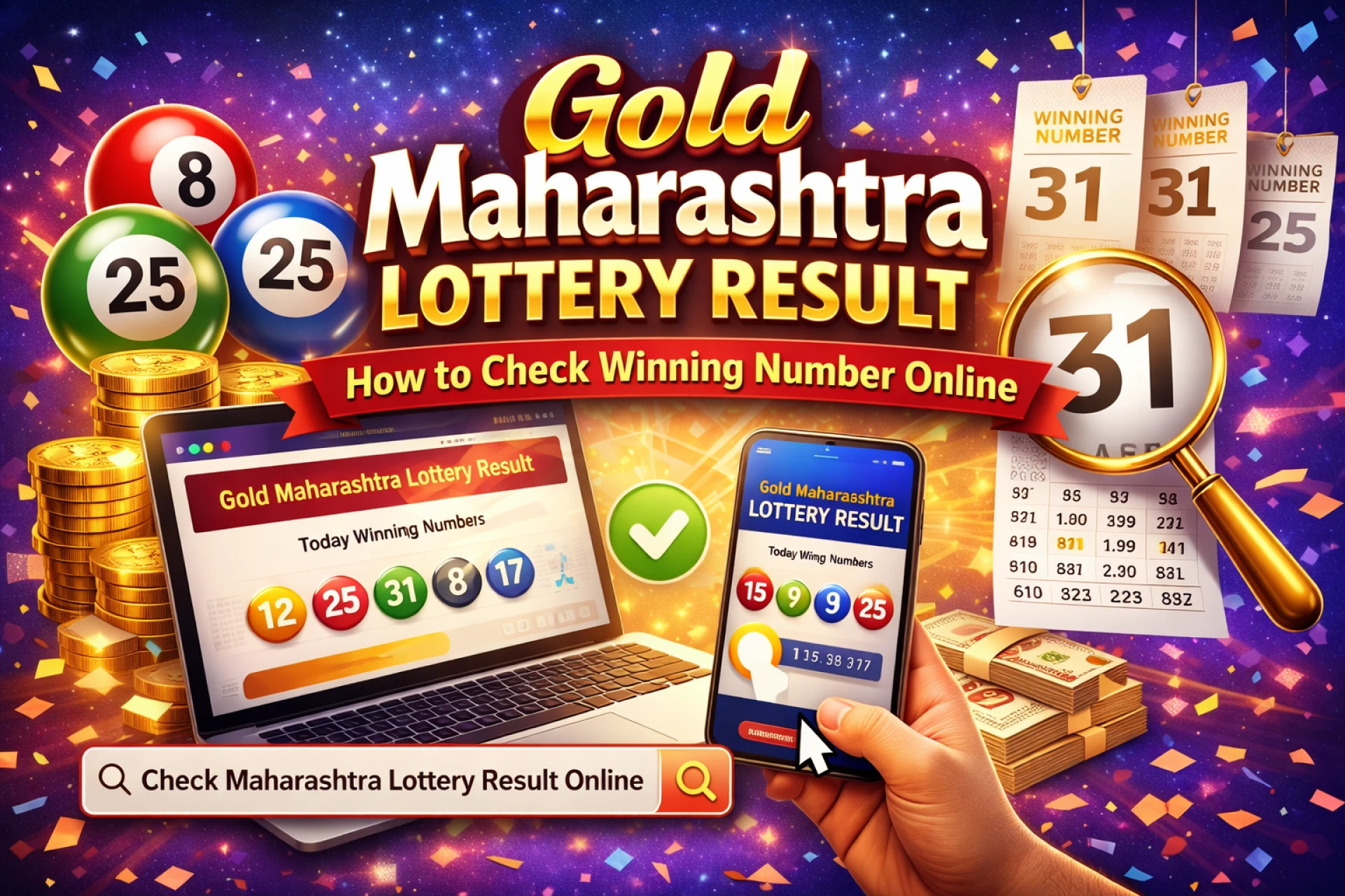 Gold Maharashtra Lottery Result: How to Check Winning Number Online