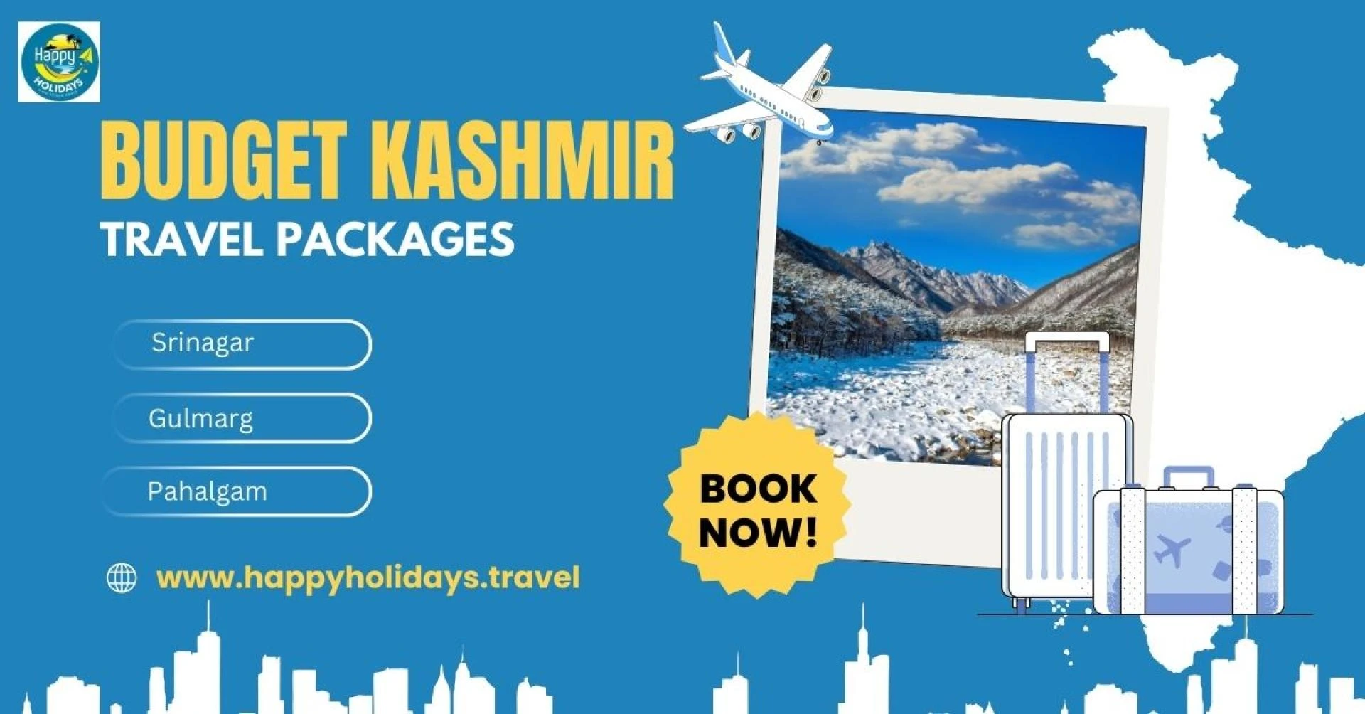Explore Srinagar, Gulmarg, and Pahalgam with Complete Kashmir Tour Packages