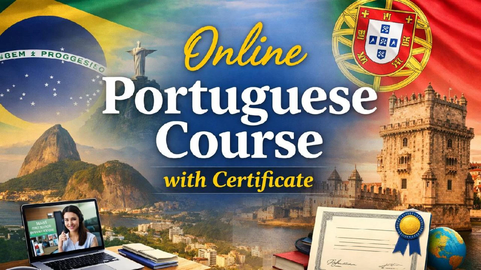 Best Online Portuguese Course with Certificate – Flexible Classes