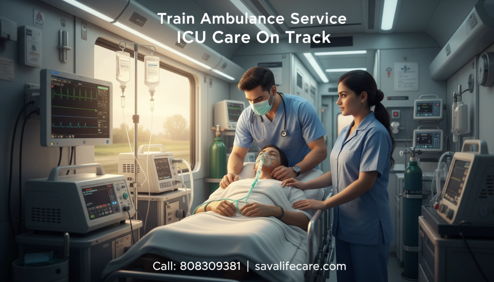 Train Ambulance in Bangalore – Affordable ICU Medical Transport Service