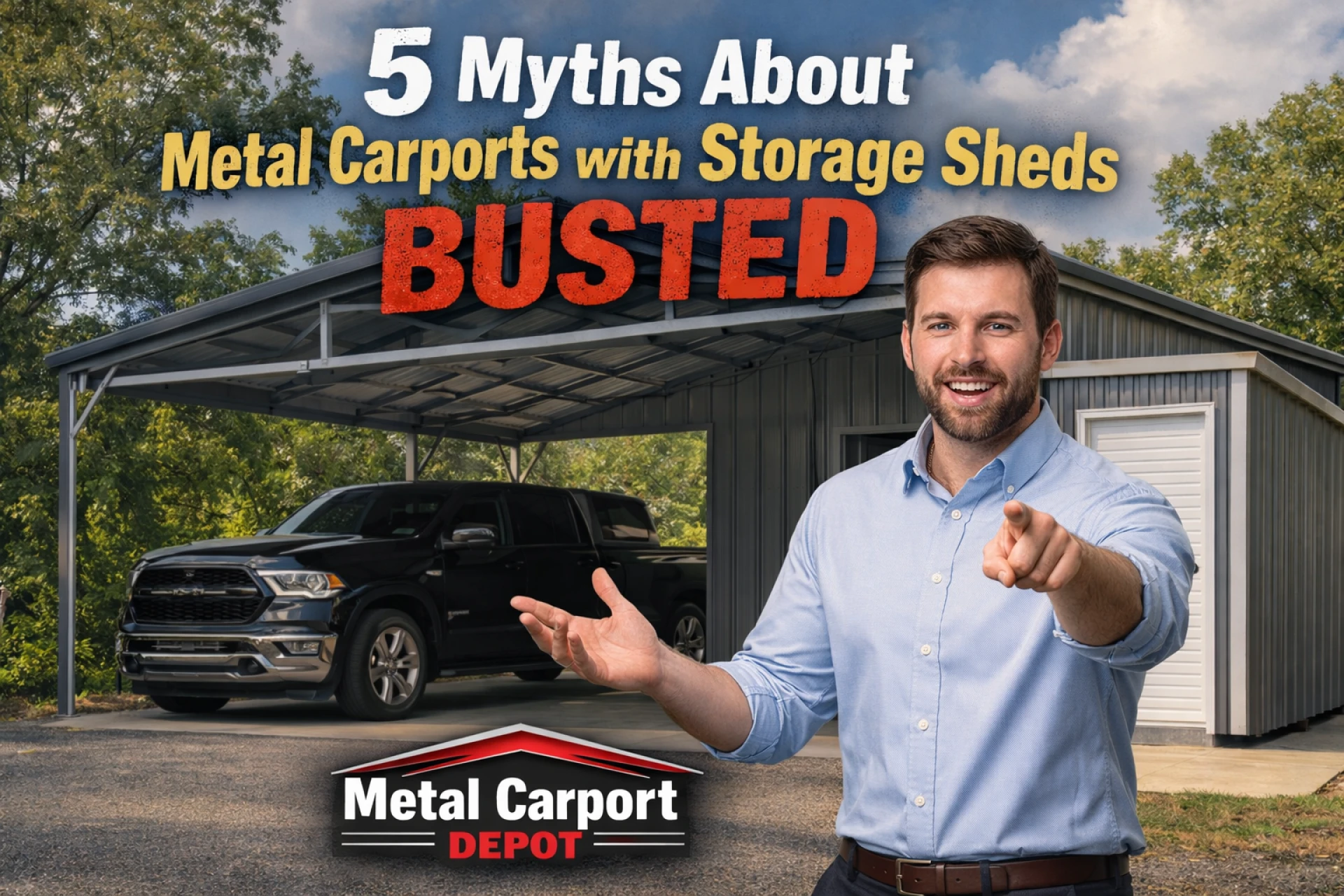 5 Myths About Metal Carports with Storage Sheds Busted