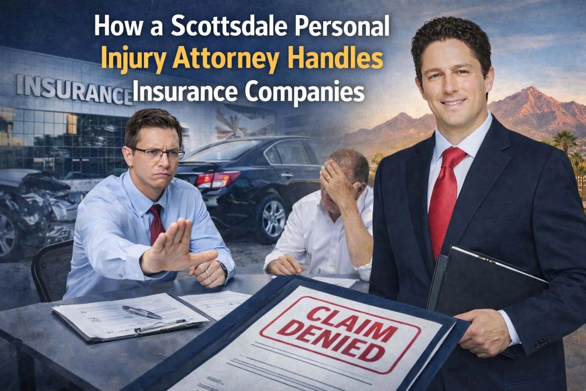 How a Scottsdale Personal Injury Attorney Handles Insurance Companies