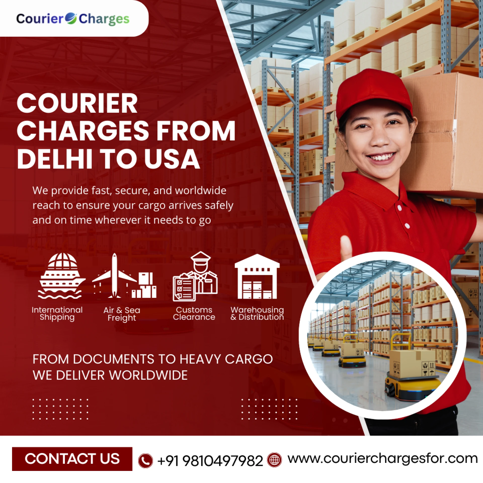 Fast & Reliable Courier Charges From Delhi To USA – Complete Shipping Guide
