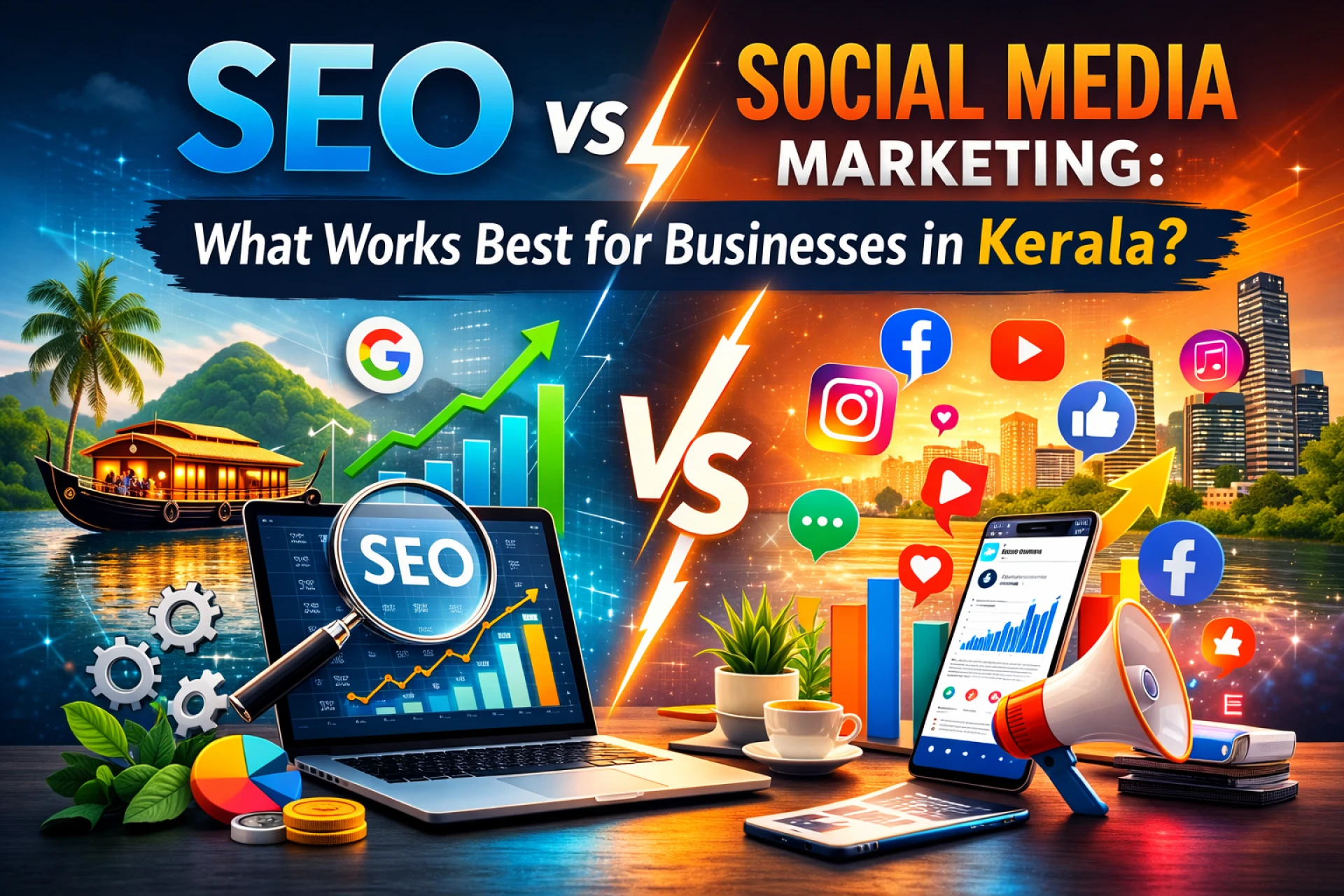 SEO vs Social Media Marketing: What Works Best for Businesses in Kerala?