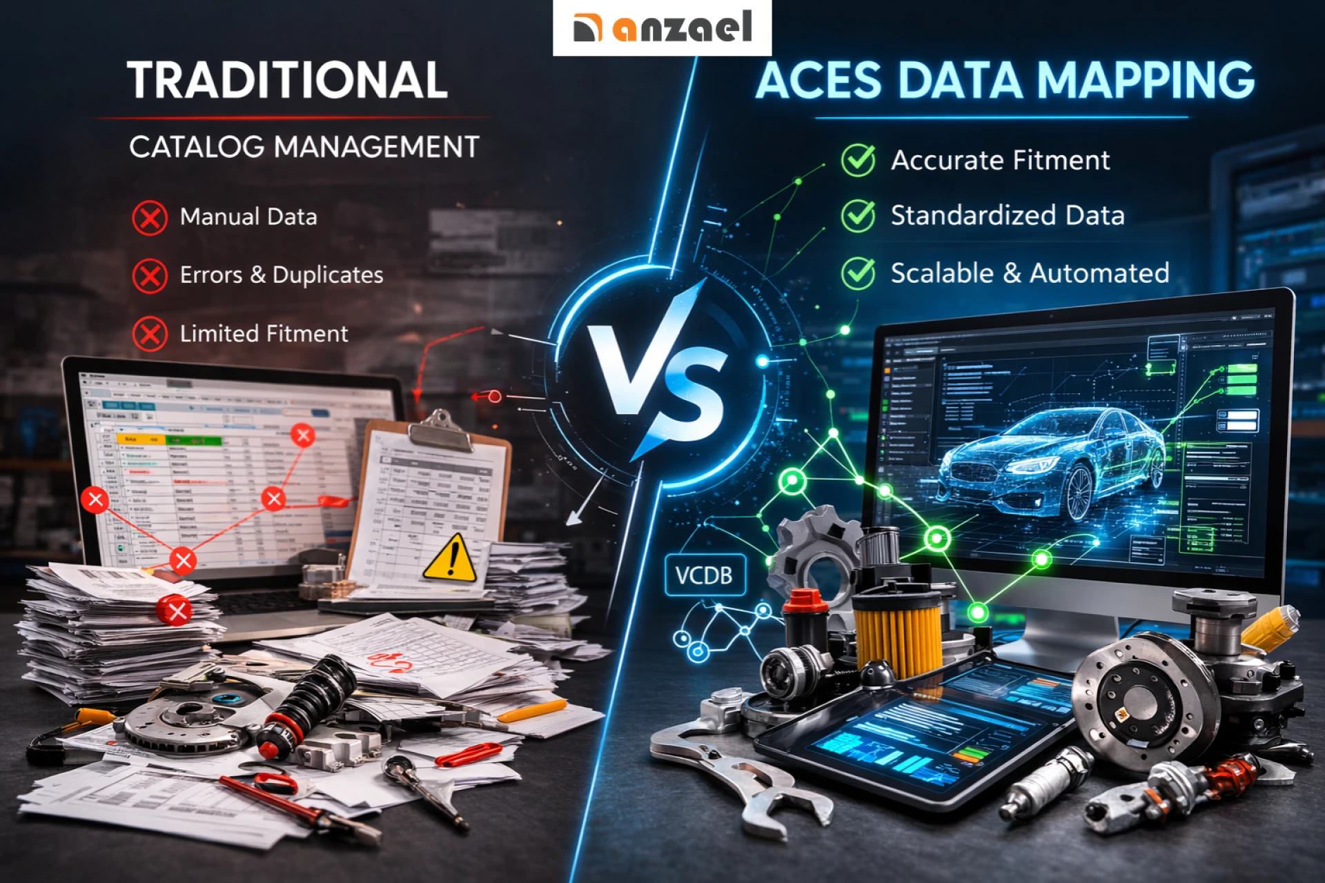 ACES Data Mapping vs Traditional Catalog Management for Auto Parts
