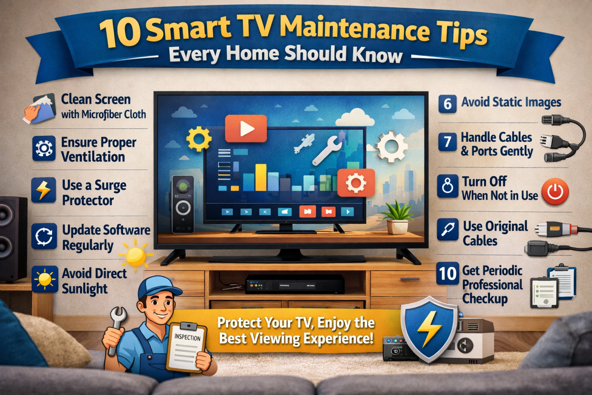 10 Smart TV Maintenance Tips Every Home Should Know