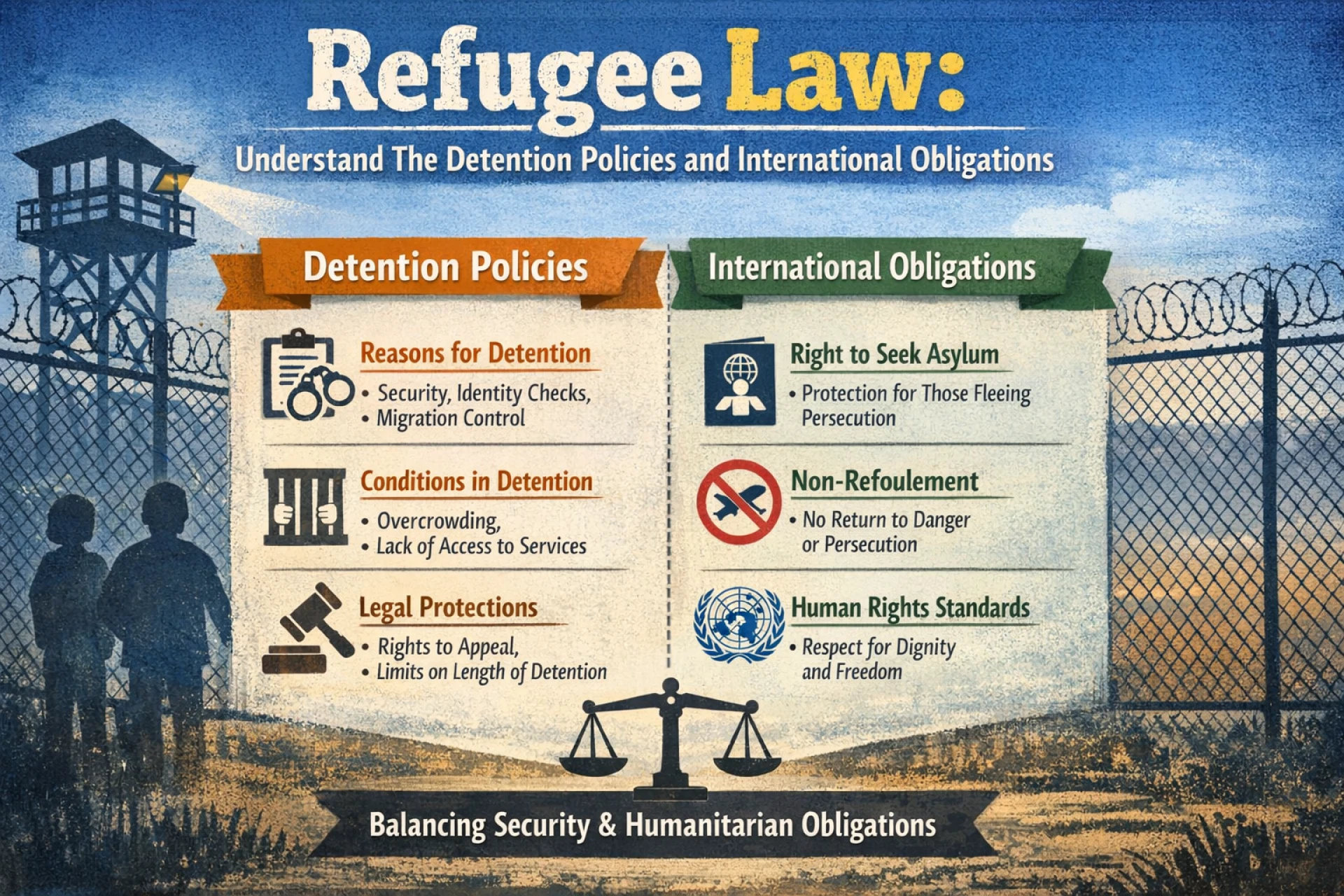 Refugee Law: Understand The Detention Policies and International Obligations