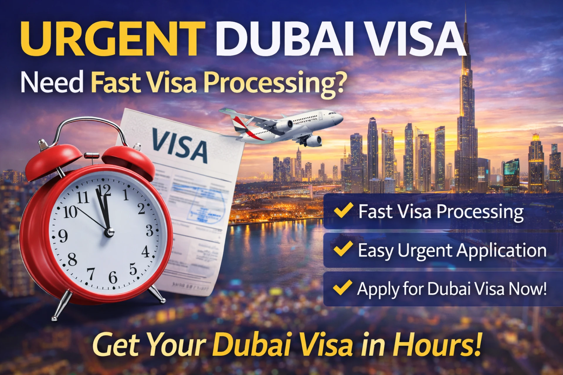 Urgent Dubai Visa: How to Get a Fast Dubai Visa for Immediate Travel