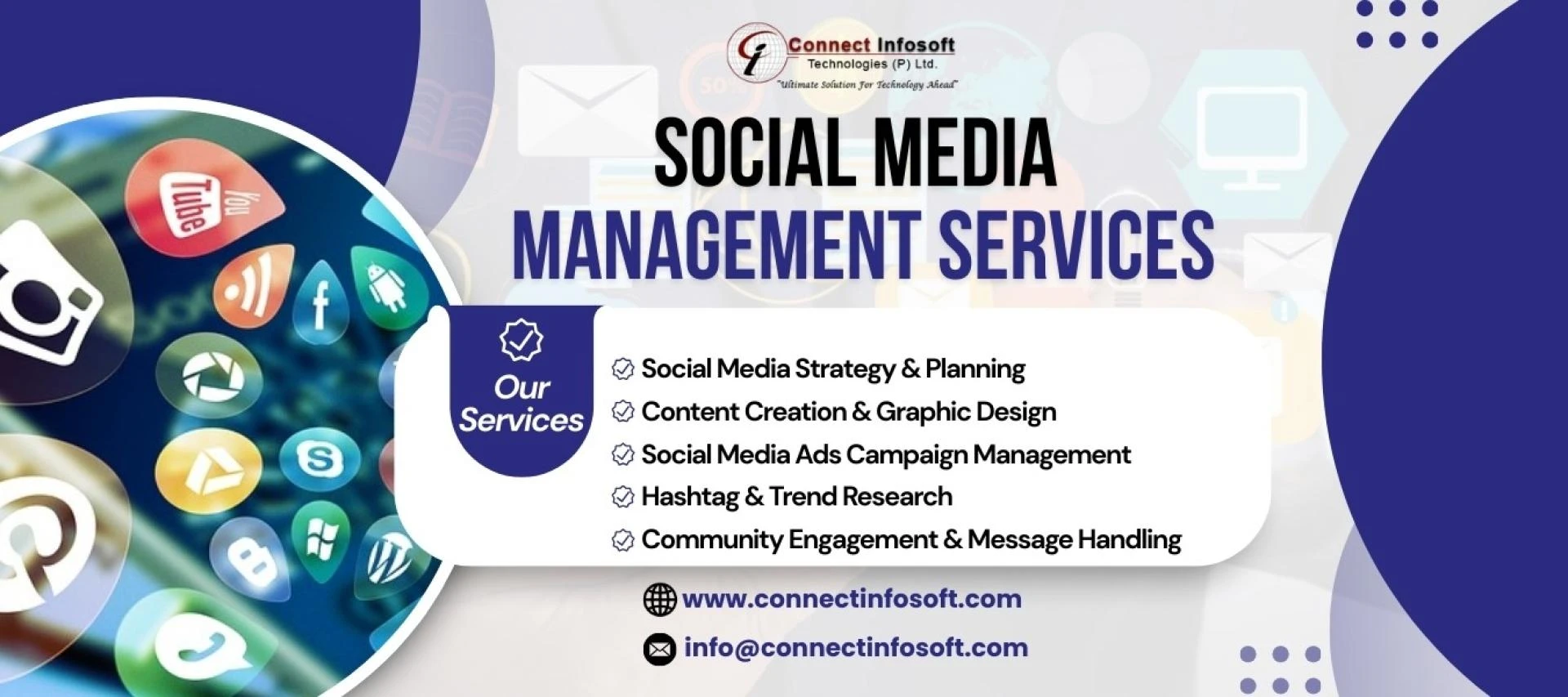 The Ultimate Guide to Social Media Management Services in 2026 – Grow Your Brand with Connect Infosoft